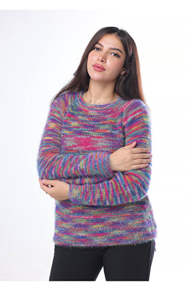 SUGA Rainbow-colored sweater