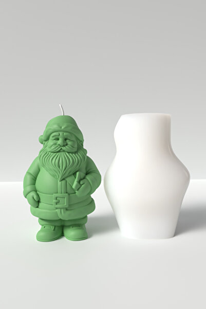 Cageartstudio Noel Baba Mum Silikon Kalıp M2 - Yılbaşı ve Christmas Temalı Mu...