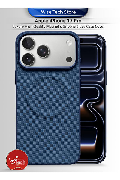 Wtech Apple iPhone 17 Pro 5G 2025 Luxury High Quality Magnetic Silicone Sides Case Cover