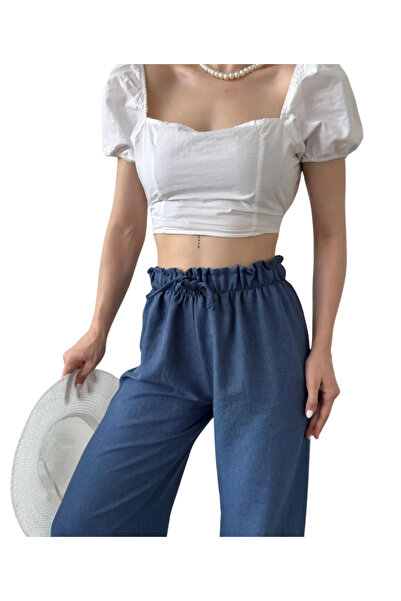 BEEMU Drawstring Waist Pants