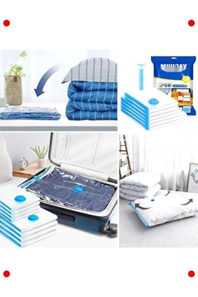 ulupazarlama 5-Piece Vacuum Storage Bag Set + Hand Pump