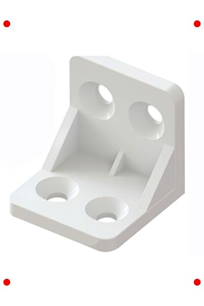 markentegra Plastic Right Angle Joint Fixer L Bracket (50 Pieces)