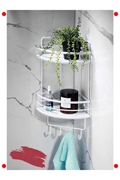 ulupazarlama Adhesive Rustproof Adjustable Bathroom Shampoo Holder Rack