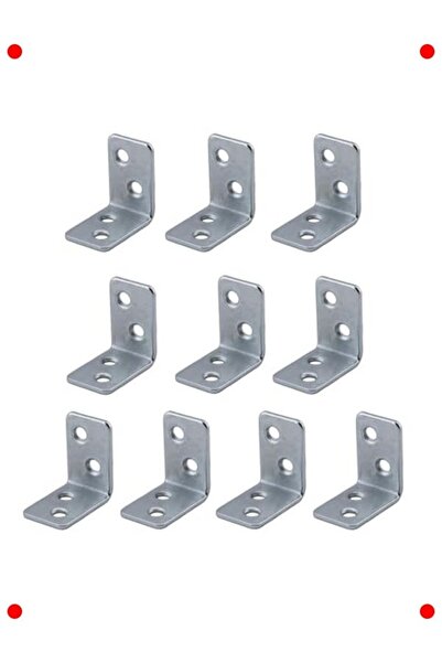 markentegra طقم وصلات زاوية حديدية على شكل حرف L مقاس 30×30×20 ملم (10 قطع)