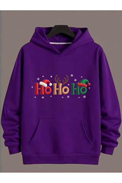 ArtYus Tricou unisex cu mânecă lungă Transfer MERRY CHRISTMAS HO HO HO NOEL c...