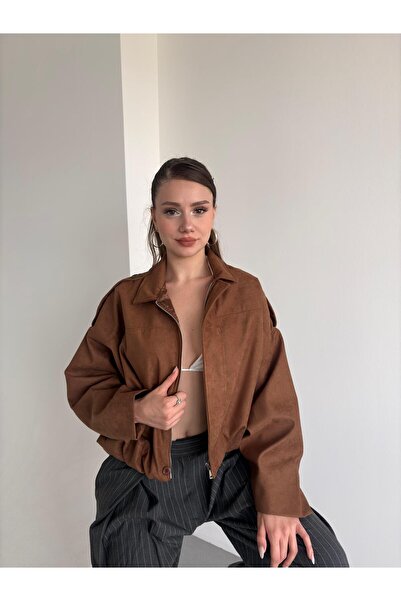 bbeox.com Süet Oversize Bomber