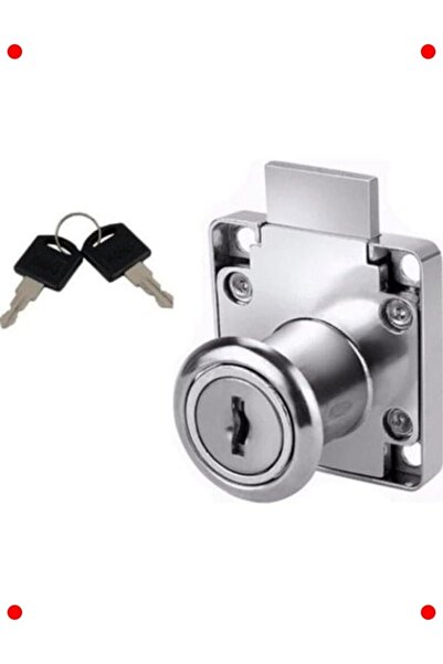markentegra Metal Square Cabinet Drawer Lock + Spare Key