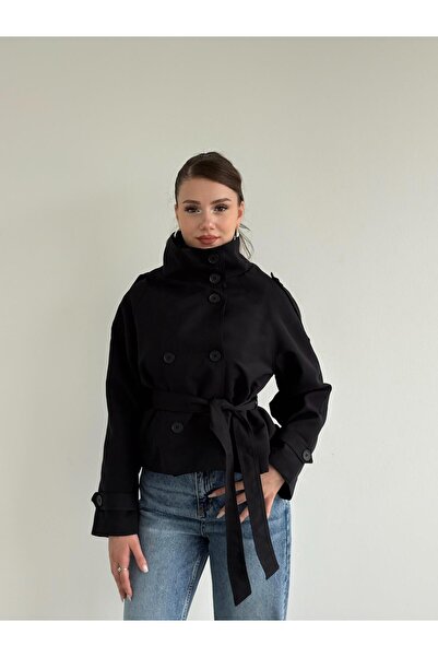 bbeox.com Düğme Astarlı Trençkot