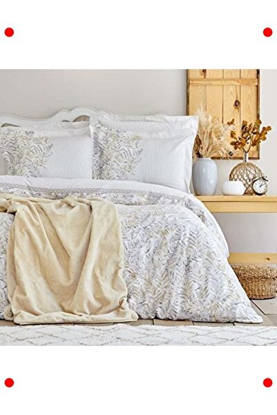 markentegra Gray 100% Cotton Double Duvet Cover Set