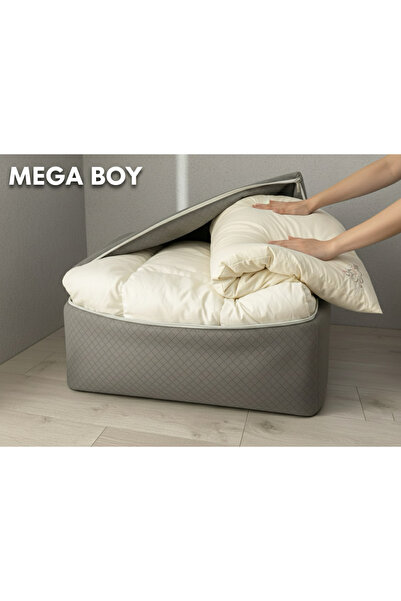 GÜMÜŞ hurç 1 Adet Mega Boy Lüx Mega Boy Yorgan Hurç Çok Amaçlı Yastık , Kıyaf...