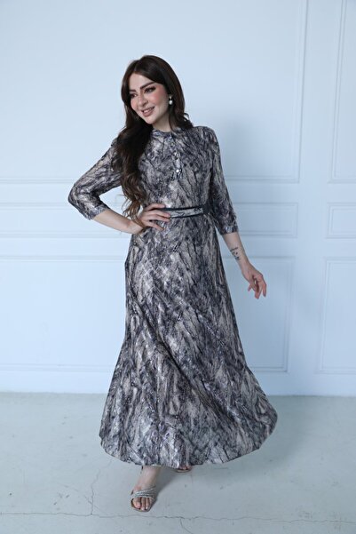 BRATO wavy tulle dress