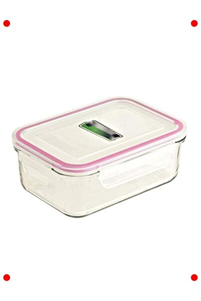 ulupazarlama Conical Rectangular Glass Storage Container - 1700 ml