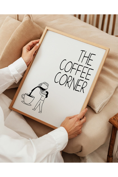 ARTHOUSECOLLECTIVE The Coffee Corner – Minimal Coffee Corner Poster - Unframed Poster in Painting Sizes