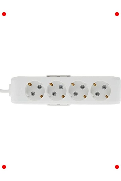 markentegra 4-Outlet Grounded Socket - 2 Meter Cable, Childproof