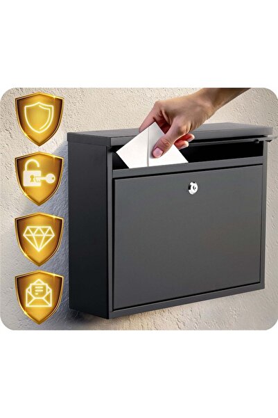 Humberg Mailbox, Anthracite, 37.5x30.5x12 cm