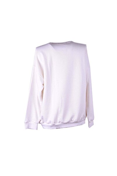 trender 26Ki40000066 White Women's Sweatshirt 6605
