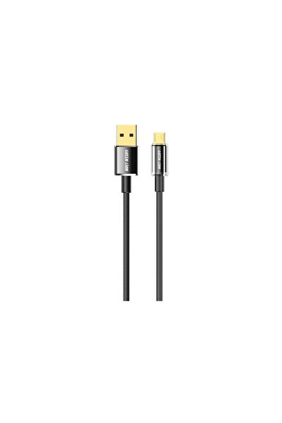 Green Lion كابل USB-A إلى Micro Tough بطول 1 متر - مضفر شفاف، متين، ونقل سريع...