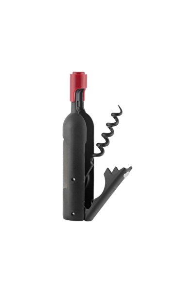 OEM Tirbuson cu 2 functii pentru deschidere sticla de vin si bere, plastic, d...
