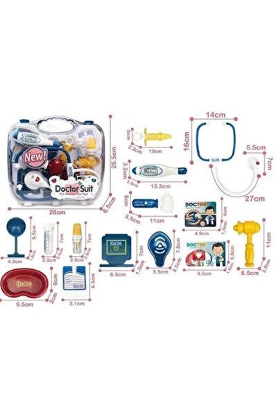 Toy Toy Toy Set de joacă pentru copii cu doctor: stetoscop, instrumente, pach...