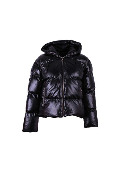 trender 26kg07000062 Black Women's Coat Y-306