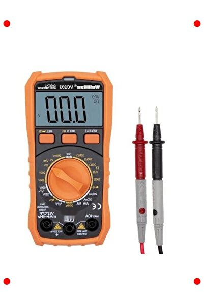 markentegra جهاز قياس رقمي متعدد الوظائف - كاشف الجهد بدون تلامس، شاشة مضيئة، مصباح يدوي، مقياس حرارة