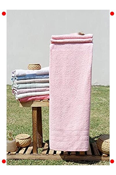 ulupazarlama 100% Cotton 70X140 Bath Towel Dusty Pink