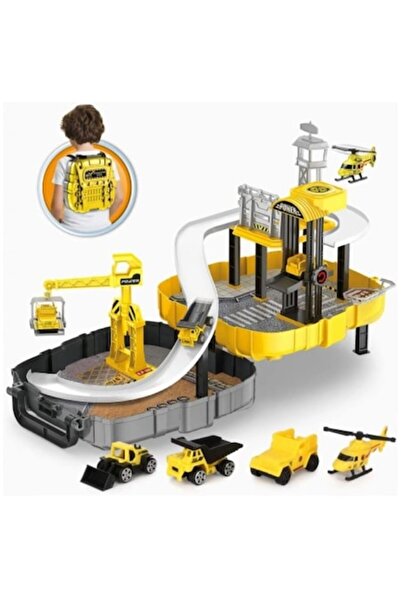 Toy Toy Toy Set de jucării pentru construcții, tip rucsac — pistă de curse cu...