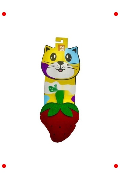 232premiumquality Catnip Strawberry Shaped Cat Toy