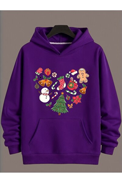 ArtYus Tricou unisex cu mânecă lungă Transfer MERRY CHRISTMAS HEART CHRISTMAS...