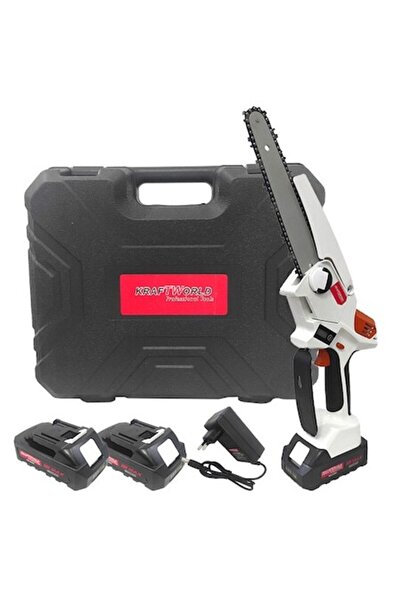 OEM Mini chainsaw promo pack: 2 batteries, LED light, auto-lubrication, 36V 8Ah, 22 cm blade + 1L oil