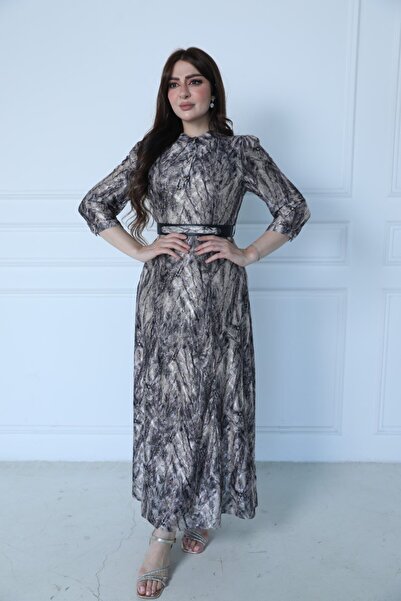 BRATO wavy tulle dress