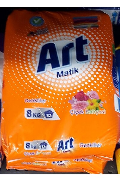 ART Matik 8 kg Toz Deterjan Renklilerr İçin 53 Yıkama Çiçek Bahçesi