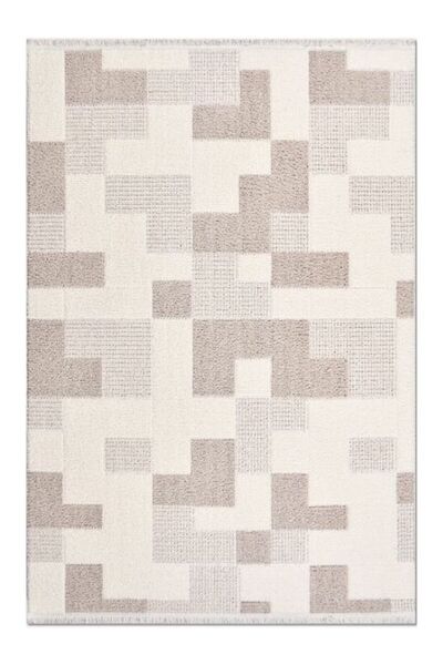 Halımax Crea Halı Marjin MJ03K Yumuşak Silinebilir Salon Yatak Odası Koridor ...