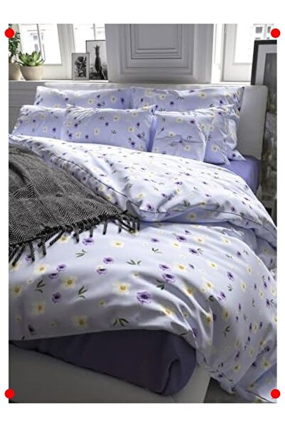 markentegra Wildflowers Patterned Double Duvet Cover Set