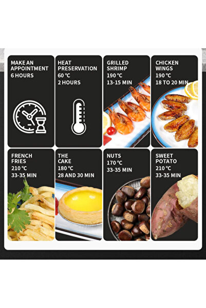 OEM Air Fryer Oil-Free Fryer, Digital Display, Baking Function