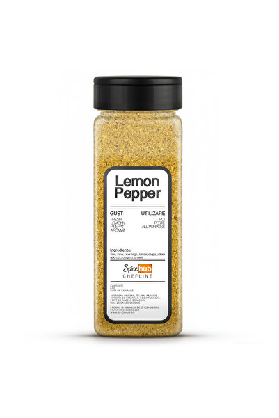 Spicehub Mix Lemon Pepper, condiment premium pentru pui, peste, legume si sal...