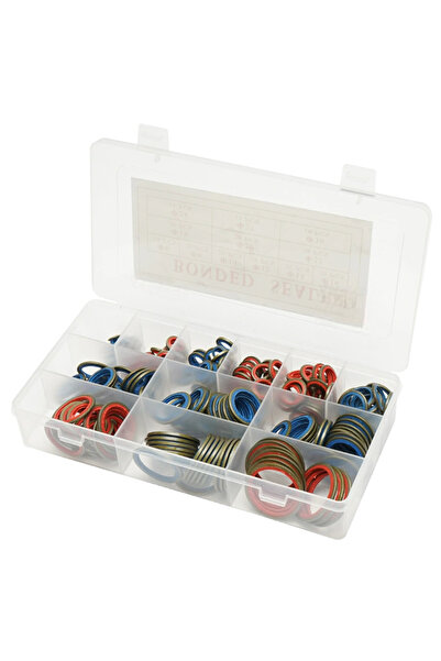 OEM Trusa BSB 245buc, stas metric, saibe metalice etansare cu cauciuc pe ambele parti, M6 la M30