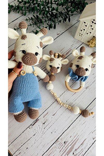 BABYBOUTİQUEHOUSE Amigurumi zürafa 3lü set