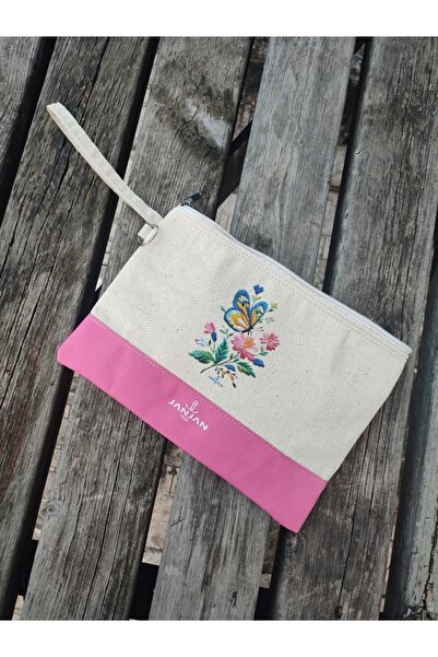 JANJAN Портфель, клатч, сумка на ремінці та гаманець, натуральна полотняна сумка