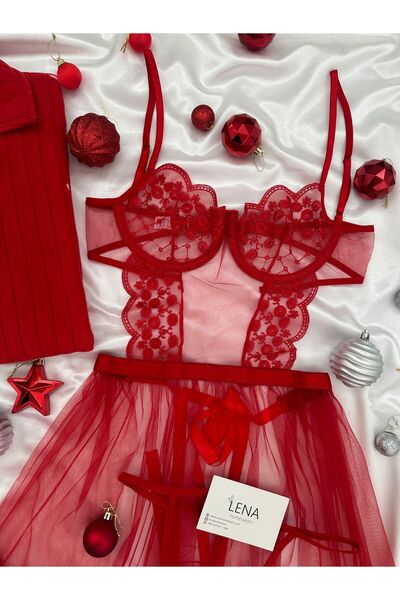 Lena Homewears Lena Happy New Year Pajamas & Fancy 4-Piece Mini New Year Set