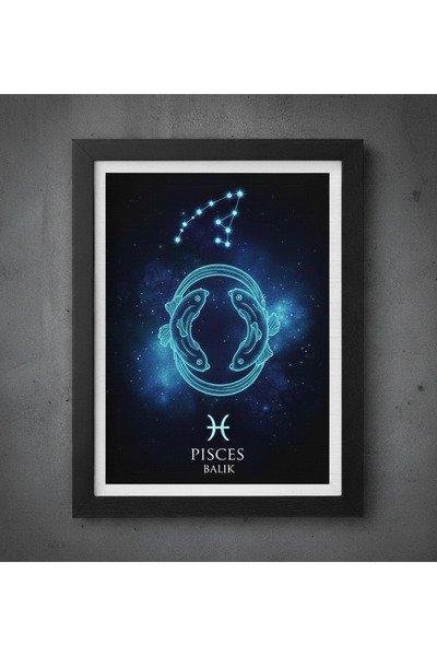 fns world Pisces Zodiac Sign Picture Frame
