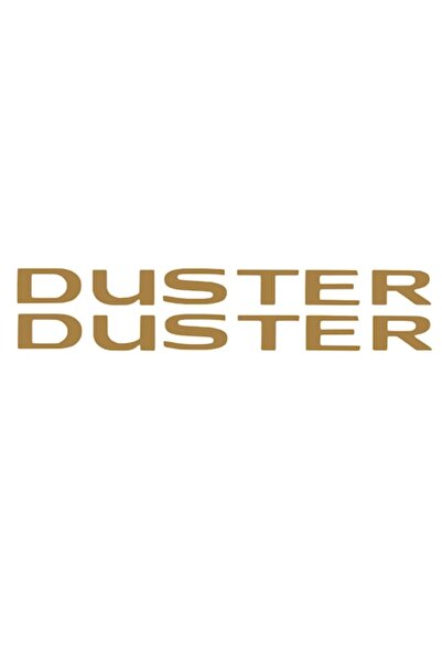 Oracal Set of 2 stickers written Duster, model 2018+, 40cm, copper