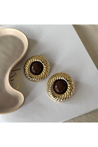 Alice İsstanbul Coffee Aster Earrings