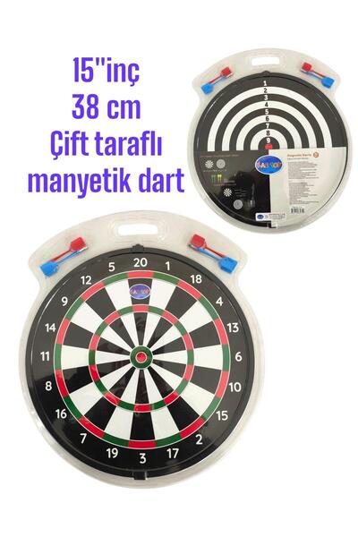 Kartoy 15 İNÇ 38 CM ÇİFT TARAFLI MANYETİK DART