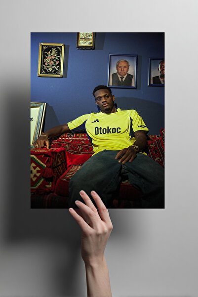 Genel Markalar Jhon Duran Taraftar Metal Poster – Sarı Lacivert Dekoratif Duv...