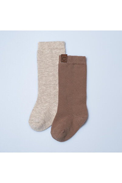 Caramell Baby 2-Pack Socks Brown