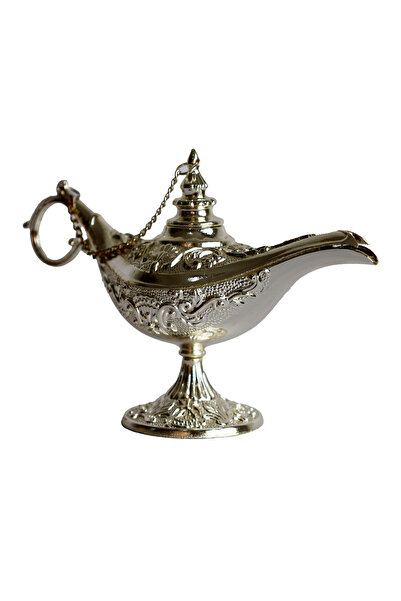 taru pasaj Metal Alaaddin’in Sihirli Lambası – 20 cm Dekoratif Biblo