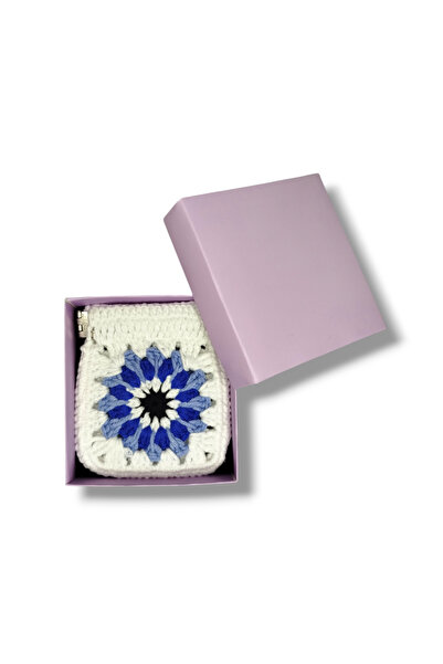 STE Metal Klips Kapaklı El Örgüsü Para Kesesi – El Yapımı Cüzdan