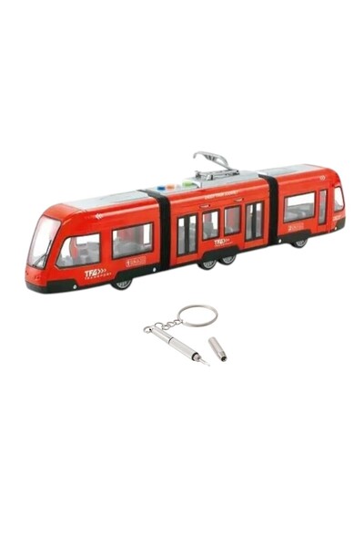 OEM Tramvai electric, lumini, deplasare, pantograf, pentru copii fete si baieti + surublenita