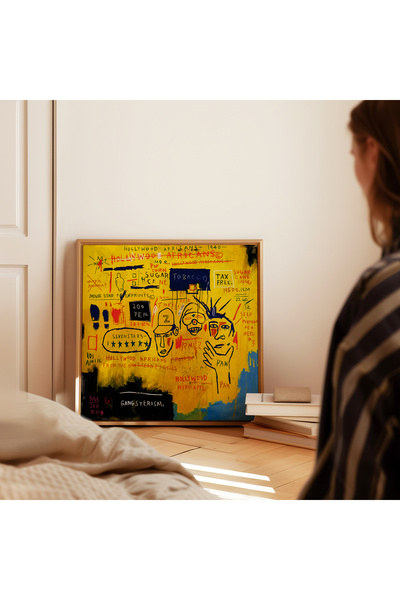 ARTHOUSECOLLECTIVE Jean - Michel Basquiat - Square Poster - Unframed Poster in Painting Sizes